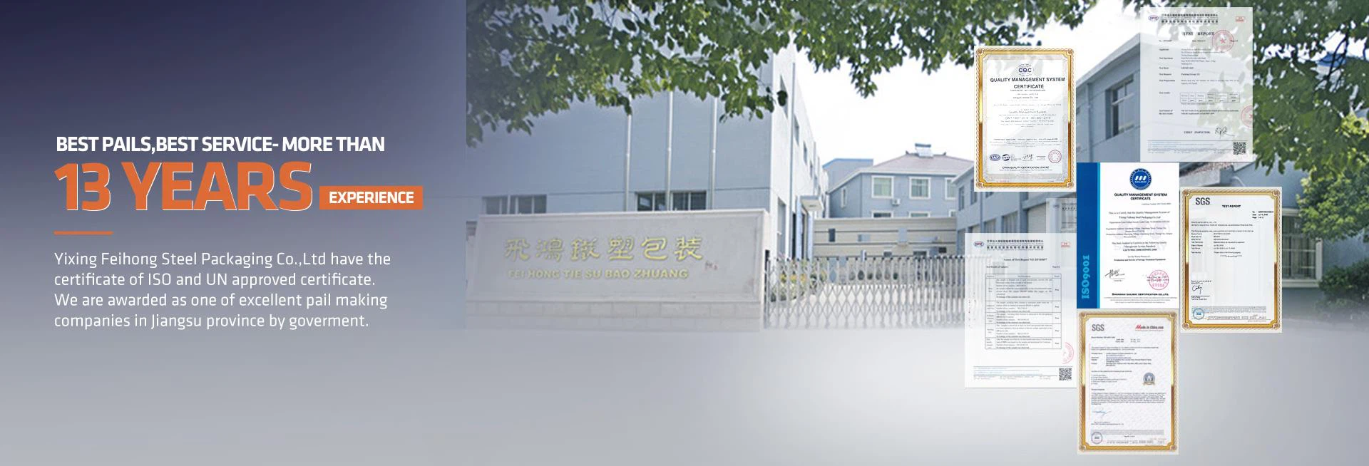 Feihong Steel Packaging with over 13 years developing in pail industrial.We can make 0.1-20L tin pails and 5-20L palstic pail to meet these clients.