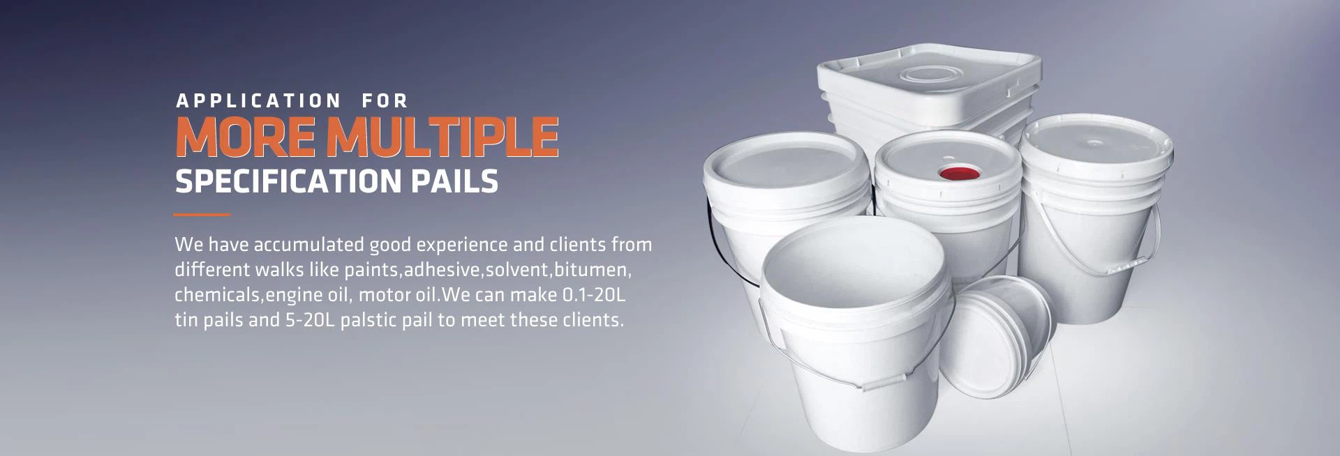 Printed Plastic Pail for paint Introduction It is made of high-quality PP (polypropylene) material, which is molded in one time.